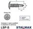 Саморез Stalmax LSP-S 4,2х51 ПШ со сверлом (арт. 11250) оцинкованная сталь (уп. 500 шт) 11250-023 5