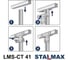 Соединитель Т-образный Stalmax LMS-CT 41 для монтажного профиля (арт. 12122) оцинкованная сталь (уп. 20 шт) 12122-023 8