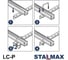 Хомут (скоба) Stalmax П-образный LC-P М10х41х130 без гаек (арт. 11782) оцинкованная сталь (уп. 100 шт) 11782-023 8