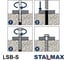 Шуруп для бетона Stalmax LSB-S 10x80/25 шестигранная голова с ПШ, кл. пр. 8.8 (арт. 11304) оцинкованная сталь (уп. 50 шт) 11304-023 6