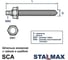 Шпилька анкерная Stalmax SCA М24х400 в комплекте с гайкой и шайбой, класс прочности 8.8, угол резьбы 60 градусов, (арт. 10142) оцинкованная сталь (уп. 10 шт) 10142-023 7