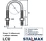 Хомут (скоба) Stalmax U-образный LCU М6 8-13 (1/4) (DIN 3570) с двумя гайками в комплекте (арт. 10194) оцинкованная сталь (уп. 10 шт) 10194-023 4