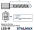 Шуруп для бетона Stalmax LSB-M 6х55 M8/M10 с комбинированной гайкой (арт. 11310) оцинкованная сталь (уп. 100 шт) 11310-023 10
