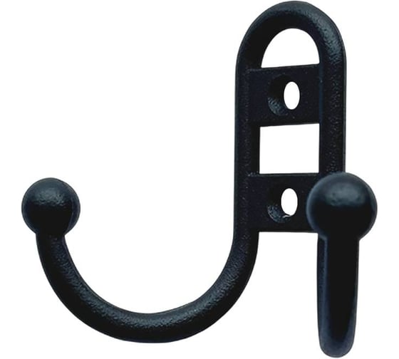 Крючок-вешалка 23 Болта №13 черный, 2 шт. к752ф2