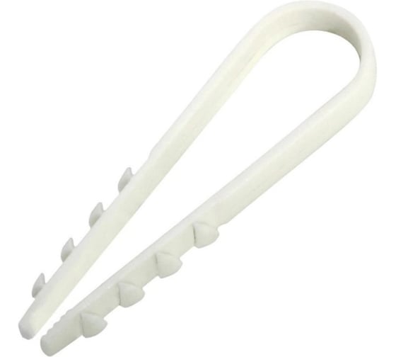 Дюбель-хомут Stalmax LE-DR 11-18 мм для круглого кабеля (арт. 11822) белый нейлон (уп. 100 шт) 11822-023