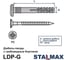 Дюбель-гвоздь Stalmax LDP-G 6х50 грибовидный бортик (арт. 10814) полипропилен (уп. 50 шт) 10814-023 7