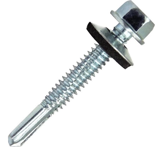 Саморез кровельный Stalmax LSR-MV 6,3х25 сверло №5 удлиненное для металлической обрешетки с EPDM шайбой (арт. 11228) оцинкованная сталь (уп. 300 шт) 11228-023