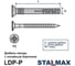 Дюбель-гвоздь Stalmax LDP-P 5х50 потайной бортик (арт. 10802) полипропилен (уп. 100 шт) 10802-023 7