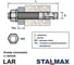 Анкер клиновой Stalmax LAR A4 8х115/50 (арт. 11176) нержавеющая сталь А4 (уп. 100 шт) 11176-023 6