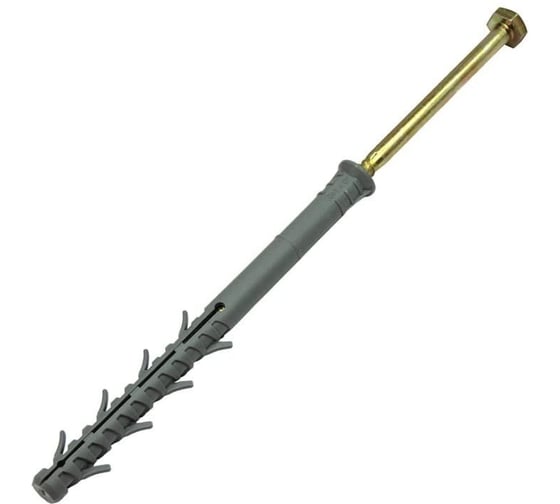 Дюбель фасадный Stalmax LDF-RH 10х160 с шурупом с шестигранной головой (арт. 11652) оцинкованная сталь (уп. 25 шт) 11652-023