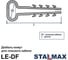 Дюбель-хомут Stalmax LE-DF 10х5 для плоского кабеля (арт. 11823) белый нейлон (уп. 100 шт) 11823-023 6