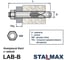 Анкерный болт Stalmax с гайкой LAB-B 16х150 (М12) (арт. 10988) оцинкованная сталь (уп. 20 шт) 10988-023 2