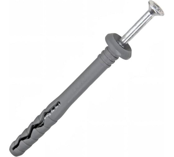 Дюбель-гвоздь Stalmax LDP-G 6х60 грибовидный бортик (арт. 10815) полипропилен (уп. 150 шт) 10815-023