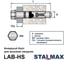 Анкерный болт Stalmax LAB-HS 18х160 (М12) для высоких нагрузок (арт. 11799) оцинкованная сталь (уп. 20 шт) 11799-023 6