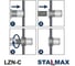 Заклепка-гайка Stalmax цилиндрическая LZN-C M8x21 (3,5-6,0) A2 с цилиндрическим бортиком и насечками (арт. 10918) нерж. сталь А2 (уп. 250 шт) 10918-023 9