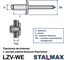 Заклепка вытяжная Stalmax LZV-WE 4,0х8 Al/St с выпуклой шляпкой и экстра увеличенным полем 12 мм (арт. 10474) алюминий/сталь (уп. 500 шт) 10474-023 6
