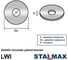 Шайба увеличенная Stalmax LWI М10х40х3 усиленная (арт. 10610) оцинкованная сталь (уп. 200 шт) 10610-023 6