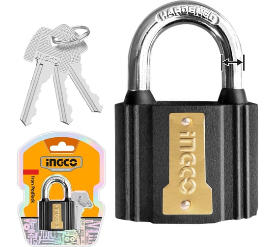 Замок навесной INGCO 38 мм DIPL0401