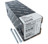 Шурупы конструкционные Finka Timber Screws CS 6,0x 90 TX30 (Голубой цинк, потай, 200шт) FF0690CS