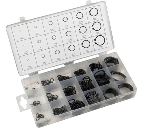 Набор стопорных колец Сервис Ключ 300 предметов 73330