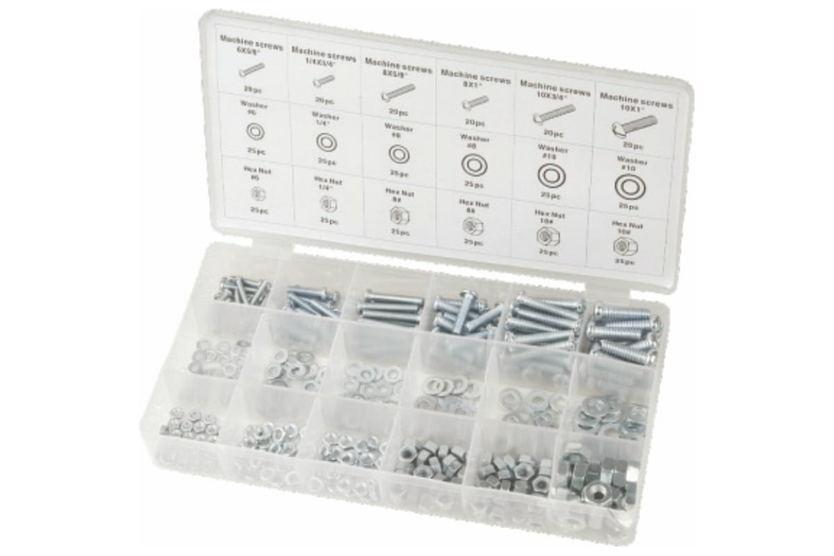 Набор машинных гаек и болтов Сервис Ключ 420 предметов 73420 - выгодная ...