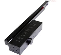 Доводчик Doorlock DL345S/N BC DA HO EN1-4 со скользящей тягой черный, с регулируемыми функциями тормоза открывания и задержки закрывания 75585