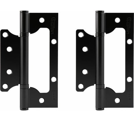 Петля накладная универсальная НОРА-М STD 800-5" FHP-STD без колп.(черный, 125x75x2,5 мм) 18477