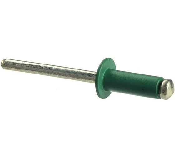 Заклепка тяговая ЦКИ Глобал Ал-Mg3.5/ст плоск. 3.2х8 зеленый ral 6005 BRALO 25шт 1817219