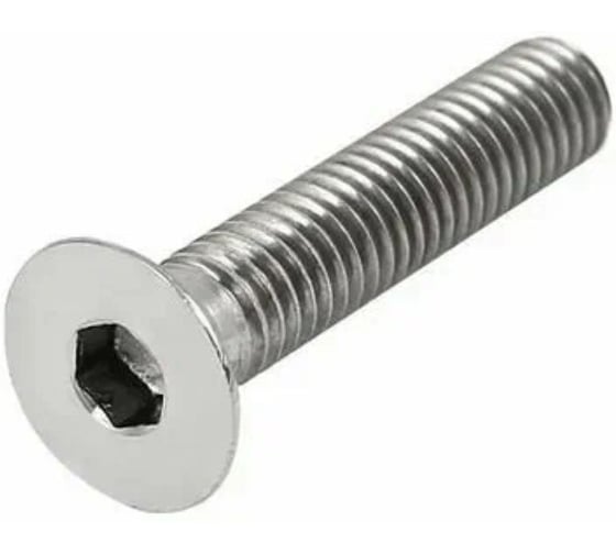 Винт ЮпитерСталь DIN 7991 М6х50 Нерж А2-70 полн. рез., 250 шт, JU02027