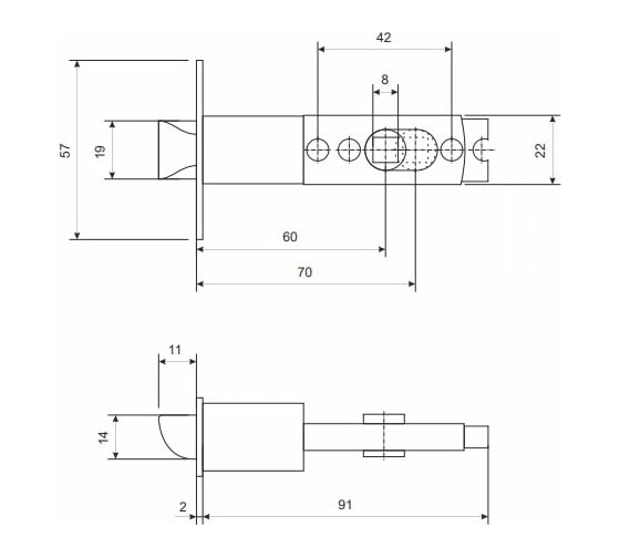 Защёлка Vanger 6072-01-BLM 31445