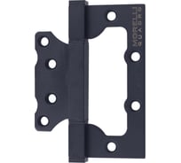 Петля MORELLI QUADRO-1 BL, без врезки на квадратной оси, цвет - черный 9016035