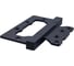 Петля MORELLI QUADRO-1 BL, без врезки на квадратной оси, цвет - черный 9016035 2