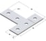 Пластина соединительная Termoclip Т-образная TCP T 38-41 4F5 (48/12 шт/кор) 9260001-212 2