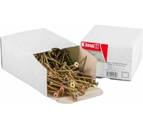 Универсальный саморез КВАДРА 5x60 желтый, потайная голова, цинк, кор. 50 шт. 504060002050