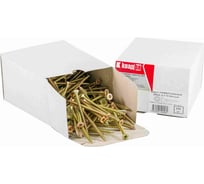 Универсальный саморез КВАДРА 5x70 желтый, потайная голова, цинк, кор. 250 шт. 504070025011