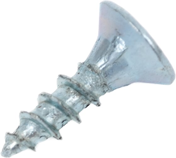 Универсальный саморез КВАДРА 3x10 белый, потайная голова, цинк, кор. 1000 шт. 303010100020 1