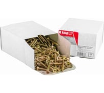 Универсальный саморез КВАДРА 6x50 желтый, потайная голова, цинк, кор. 250 шт. 604050001250