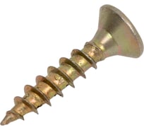 Универсальный саморез КВАДРА 4x20 желтый, потайная голова, цинк, кор. 1000 шт. 404020031000