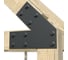 Пластина крепежная АрсеналЪ 3 мм. 45 град. 4 шт. Черная шагрень ARSENAL PERGOLA мод. AR75PU34957-06 1