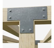 Пластина крепежная АрсеналЪ Т-образная для бруса 150х150 3мм. 4 шт. ARSENAL PERGOLA мод. AR75PH34007-06