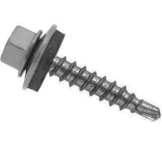 Саморез кровельный СаМат Плюс 5,5х25 RAL 9006 (25 шт) KRP-5836