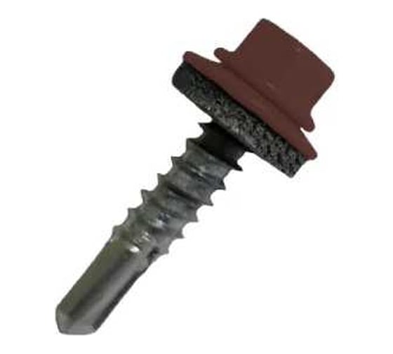 Саморез кровельный СаМат Плюс 5,5х25 RAL 3009 (оксидно-красный ) (45 шт) KRP-5863