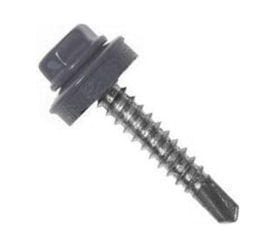 Саморез кровельный СаМат Плюс 4,8х35 RAL 7004 (серый светл) (45 шт) KRP-5917