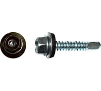 Саморез кровельный СаМат Плюс 5,5х25 RAL 8019 (серо-коричневый) (35 шт) KRP-5877