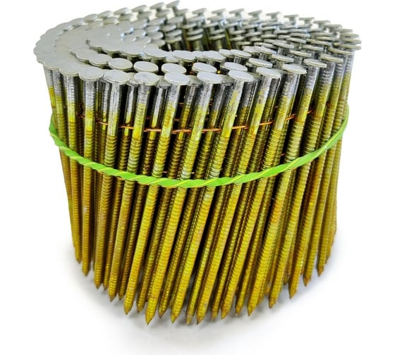 Барабанные гвозди H&H 3.1x90 Ring, HDG ершеные, горячий цинк, 4500 шт. 4599BS 1