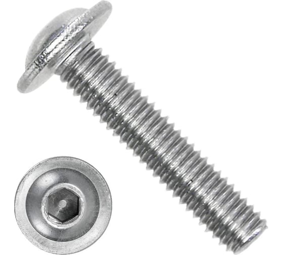 Винт ЦКИ Глобал ISO7380-2 М 8х30-30 A2-070 HEX5 200 шт 99135718