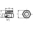 Гайка ОПМ М10 6/8 zn NF E 25-411 50 шт УТ000078506 2