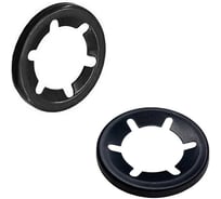 Шайба стопорная на ось 15 мм черная STARLOCK 23 БОЛТА, 10 шт. шстопслМ15оксф10