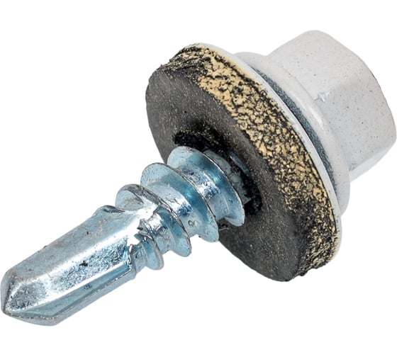 Кровельный саморез КВАДРА 5.5x19, RAL 9003 белый, сверло PT. 3, кор. 250 шт. 519900303250