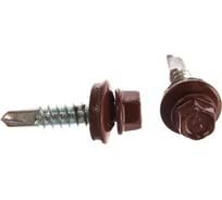 Кровельный саморез КВАДРА 5.5x19, RAL 3009 оксидно-красный, сверло PT. 3, кор. 250 шт. 519300903250